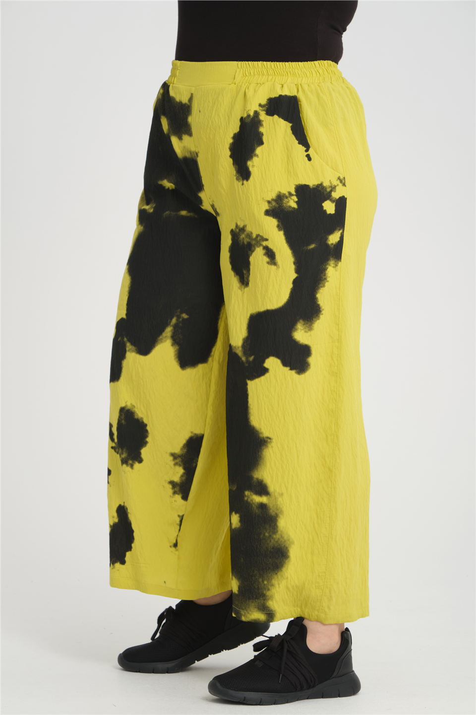 24314 VİSKON BASKILI PANTOLON