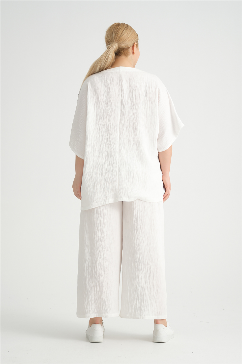 24315 VİSKON YAZI BASKILI TUNIK 
