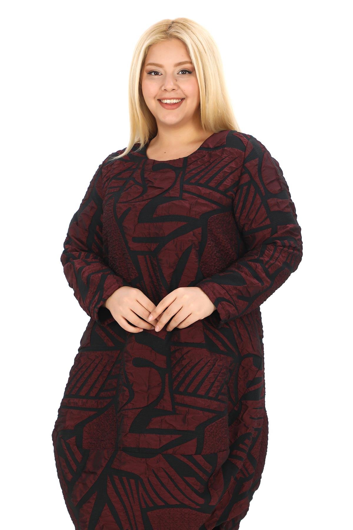 24635 ELBISE BORDO