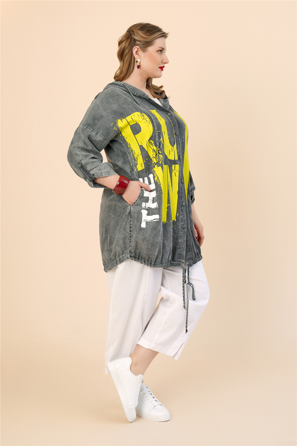 25159 % 100 TENCEL JEAN BASKILI CEKET