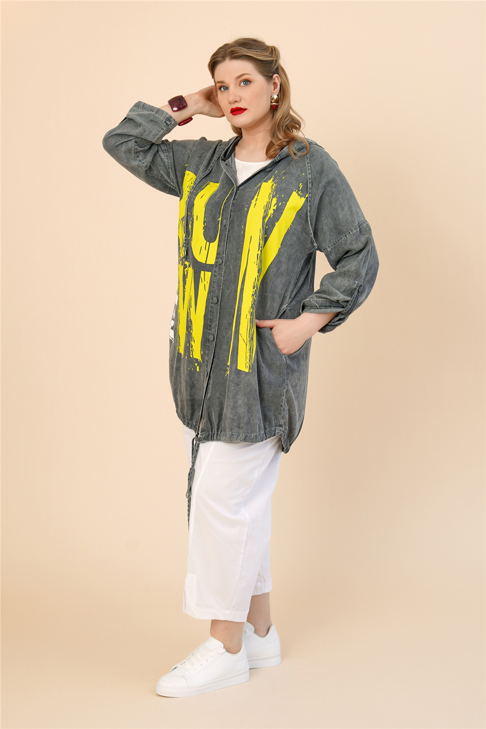 25159 % 100 TENCEL JEAN BASKILI CEKET