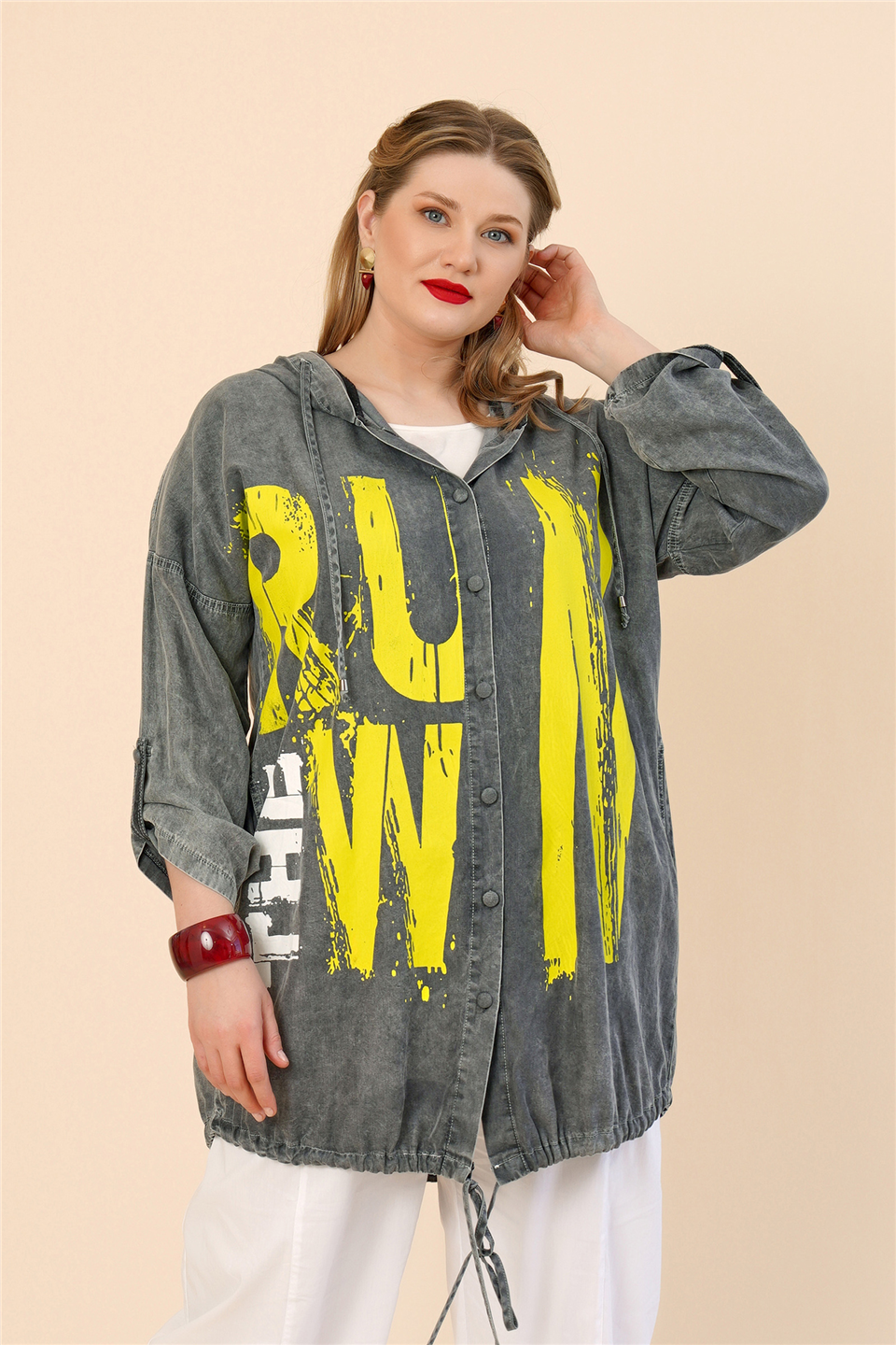 25159 % 100 TENCEL JEAN BASKILI CEKET