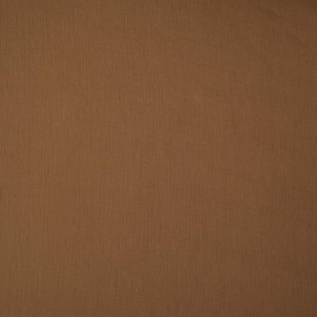 %100 Doğal Fancy Keten Kumaş Açık Kahve 18