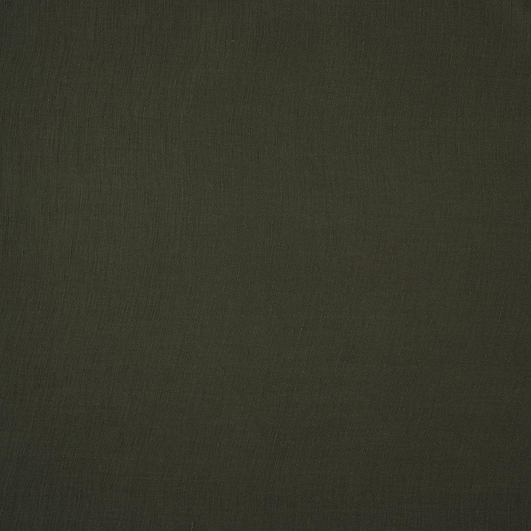 %100 Doğal Fancy Keten Kumaş Haki 19