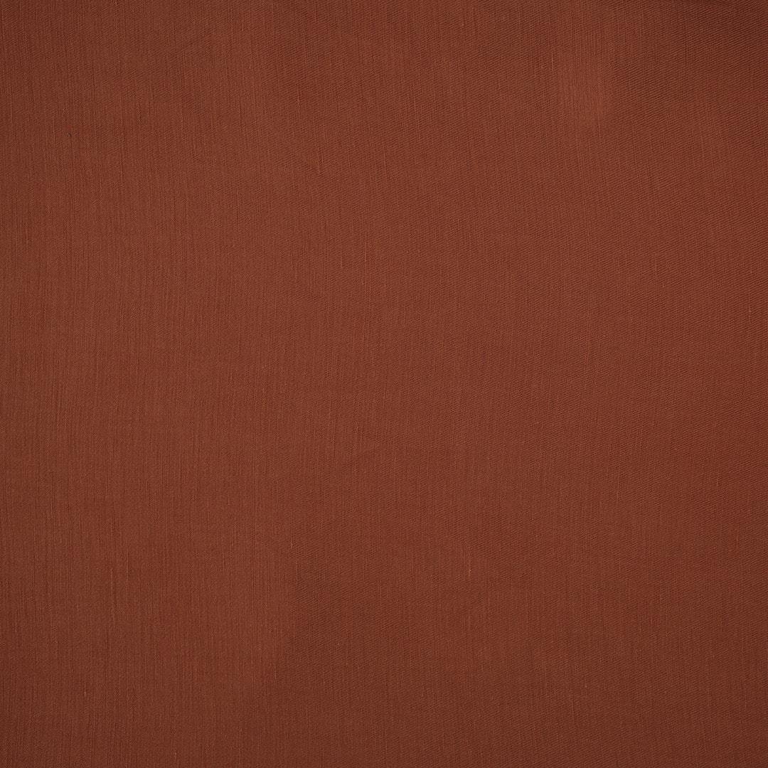 %100 Doğal Fancy Keten Kumaş Kiremit 06