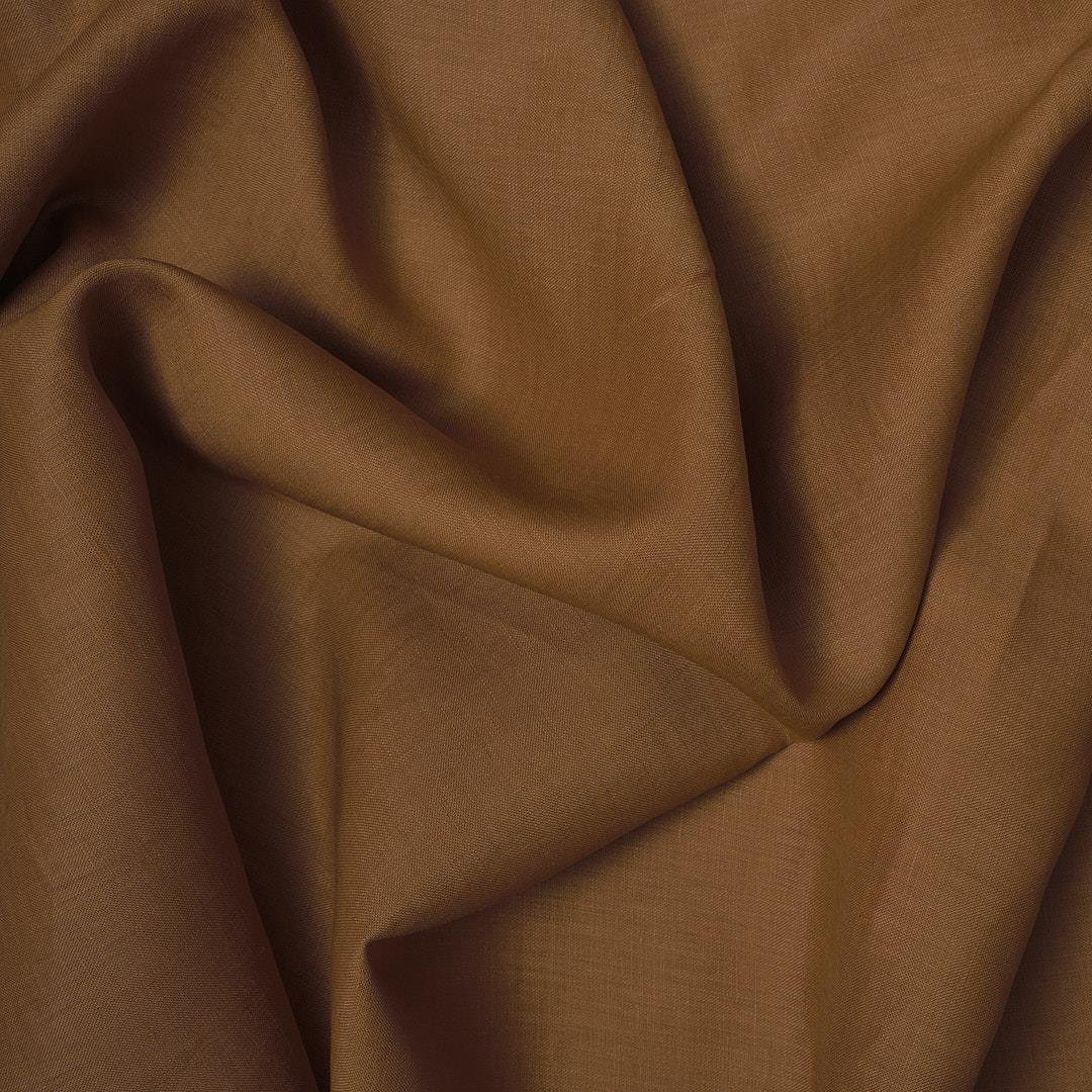 %100 Keten Kumaş Açık Kahve 905
