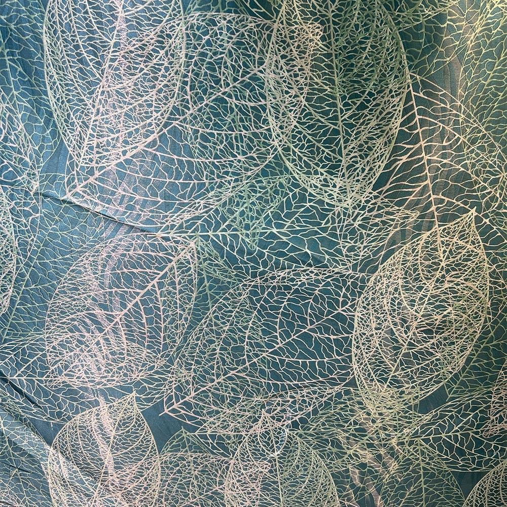 Armani Organze Brokar Kumaş 056 Turkuaz 08