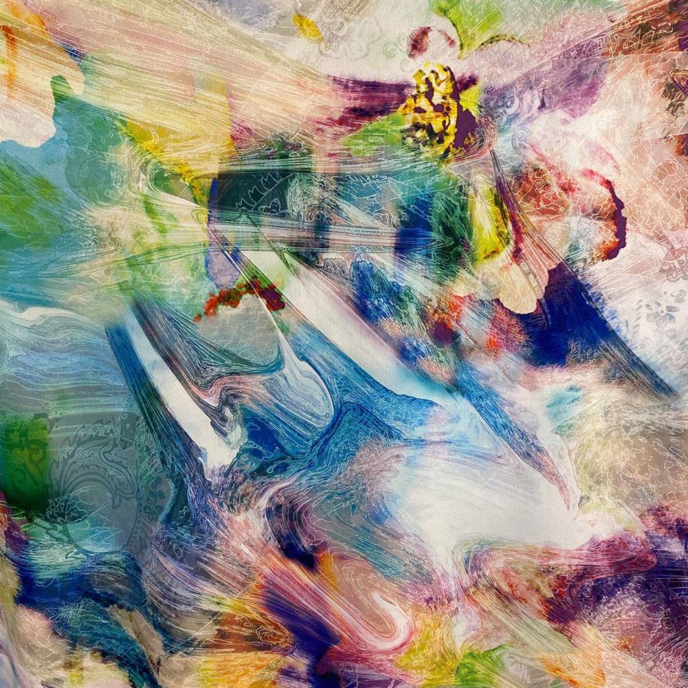 Bahama Saten Emprime Kumaş BHSE07