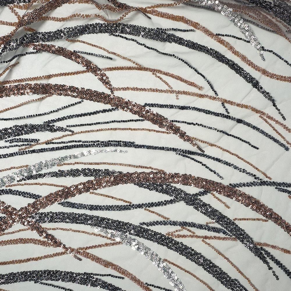 Boncuk İşleme Sarmaşık Kumaş 289