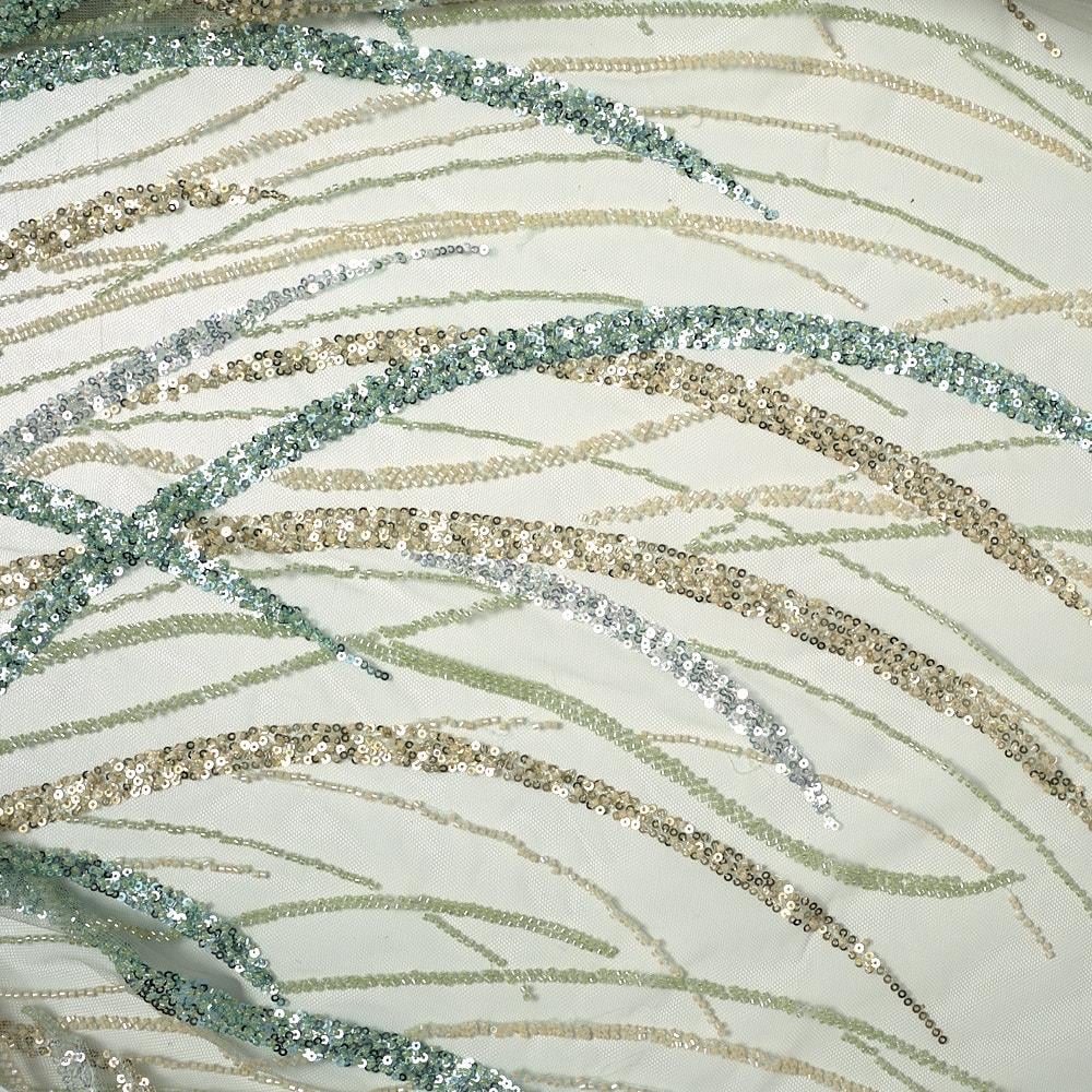 Boncuk İşleme Sarmaşık Kumaş 289