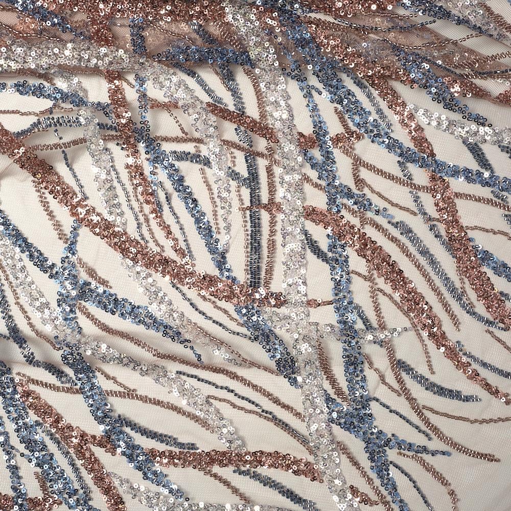 Boncuk İşleme Sarmaşık Kumaş 289