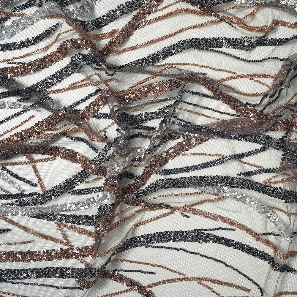 Boncuk İşleme Sarmaşık Kumaş 289