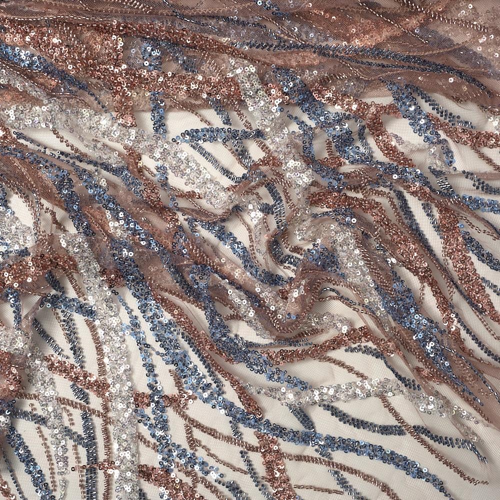 Boncuk İşleme Sarmaşık Kumaş 289