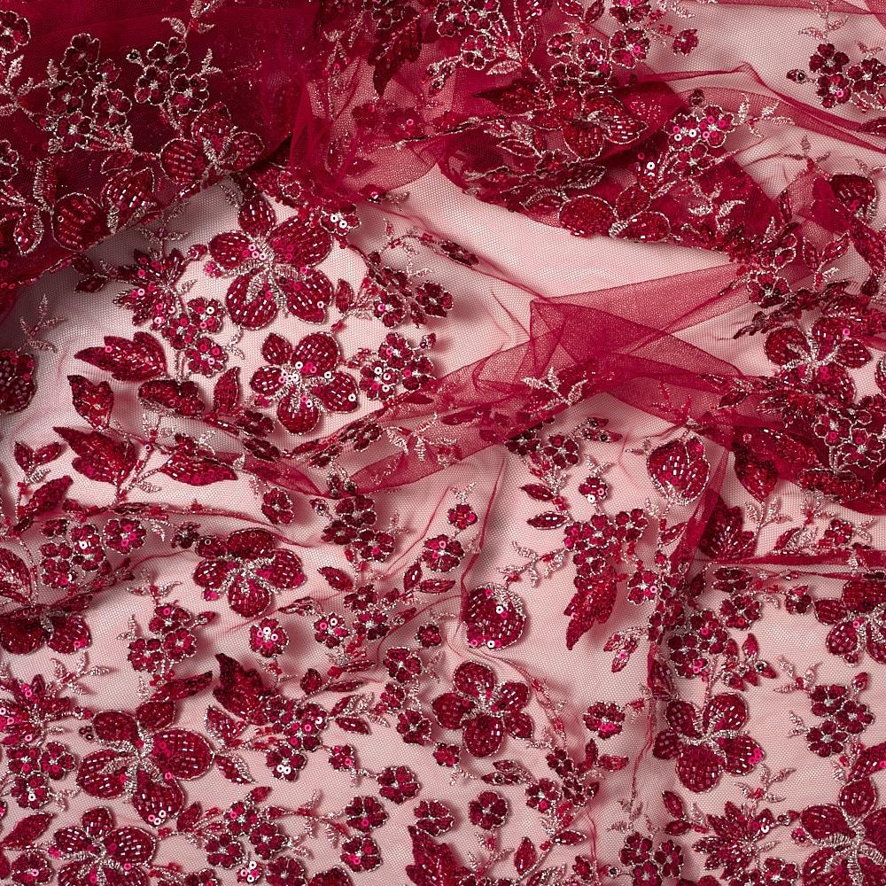 Boncuk İşleme Serpme Kumaş 303