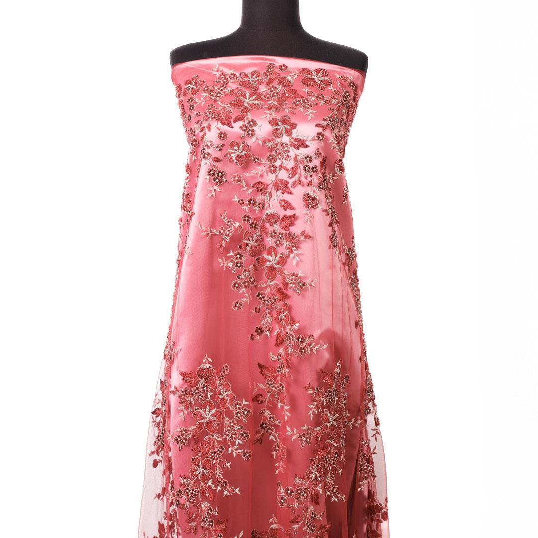 Boncuk İşleme Serpme Kumaş 303