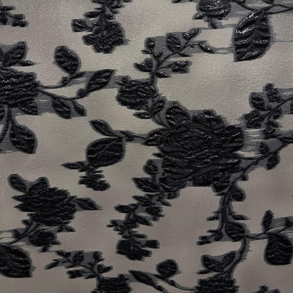 Brokar Organze Kumaş 20283 Siyah