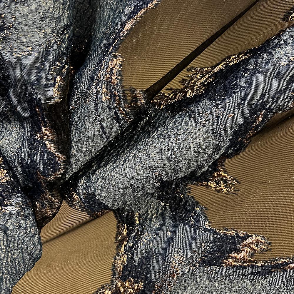 Brokar Organze Kumaş 50235 Lacivert