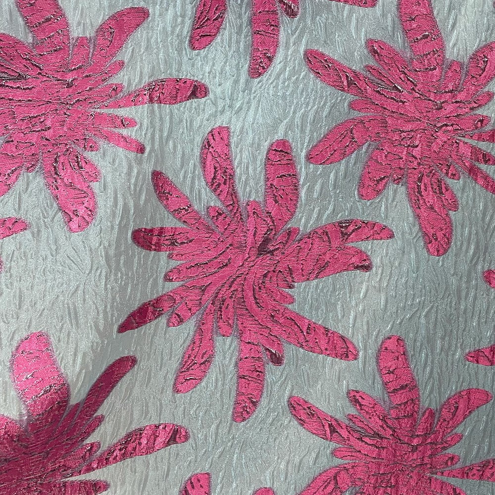 Brokar Organze Kumaş Fuşya 50024 01
