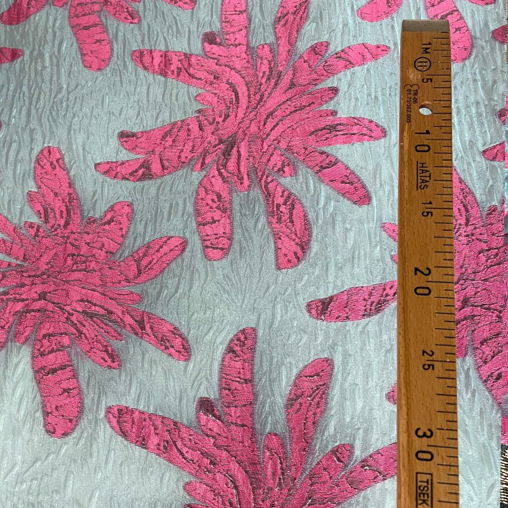 Brokar Organze Kumaş Fuşya 50024 01