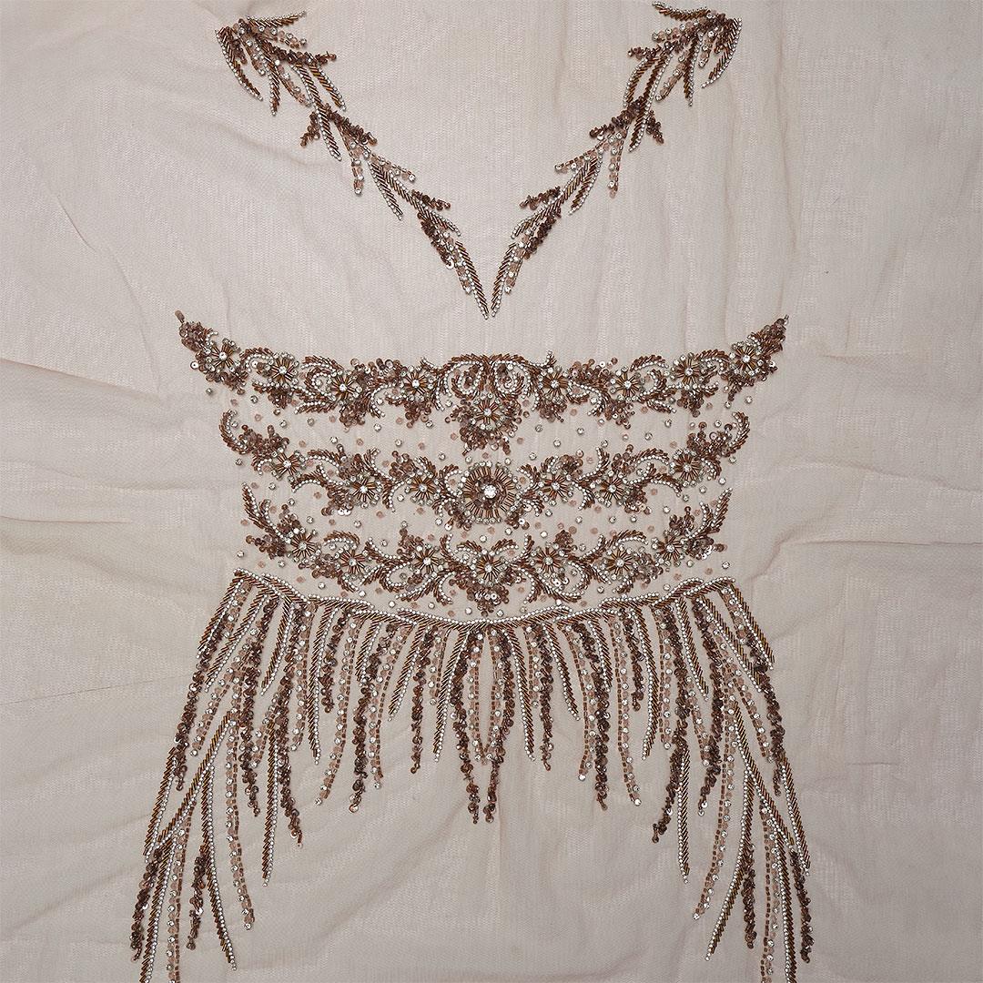 Büstiyer Hint İşleme Kumaş 700996