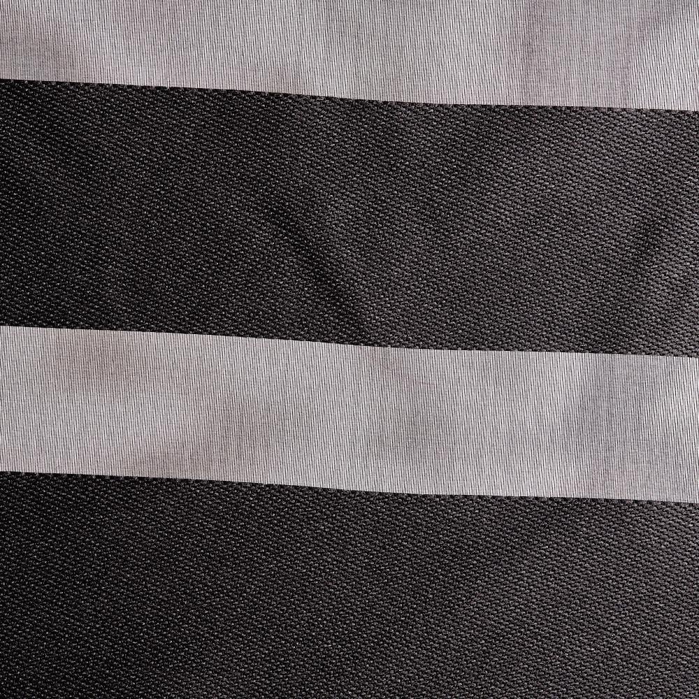 Çizgili Organze Siyah 01
