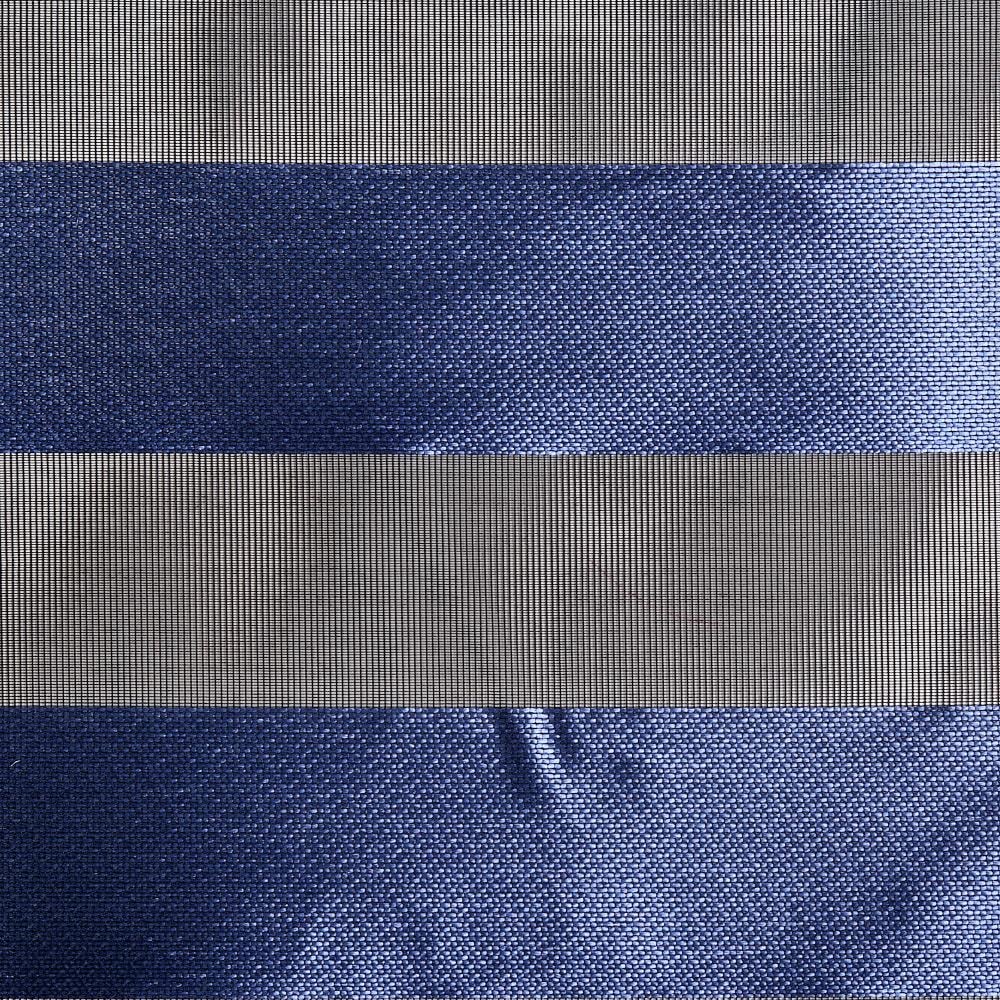 Çizgili Organze Siyah Parlement 06