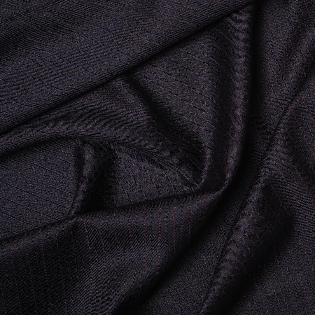 Dormeuil Kumaş Lacivert Bordo Çizgi 301681-30