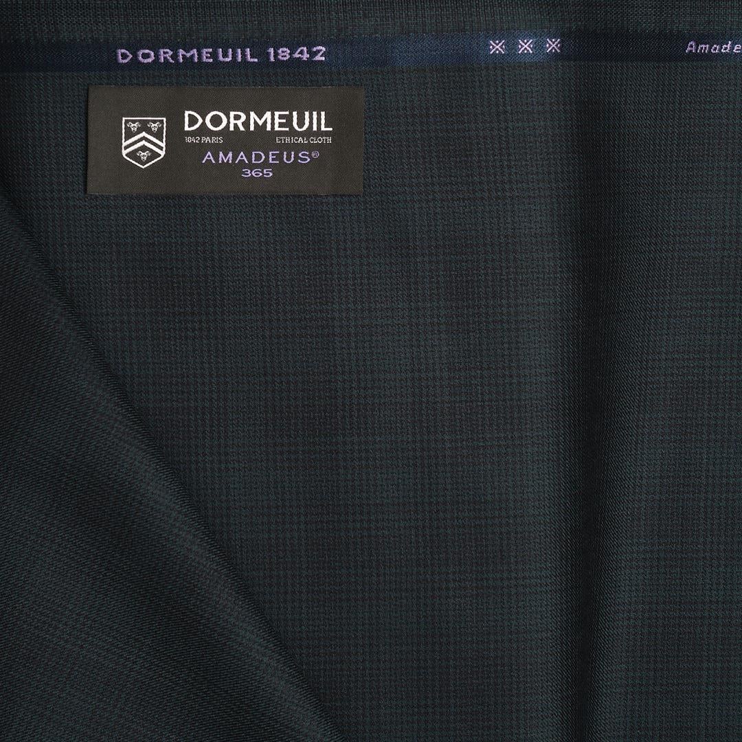 Dormeuil Kupon Kumaş Yeşil Kare 202409-46