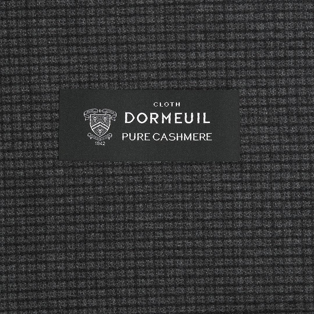 Dormeuil Saf Kaşmir Kumaş Gri Kare 05