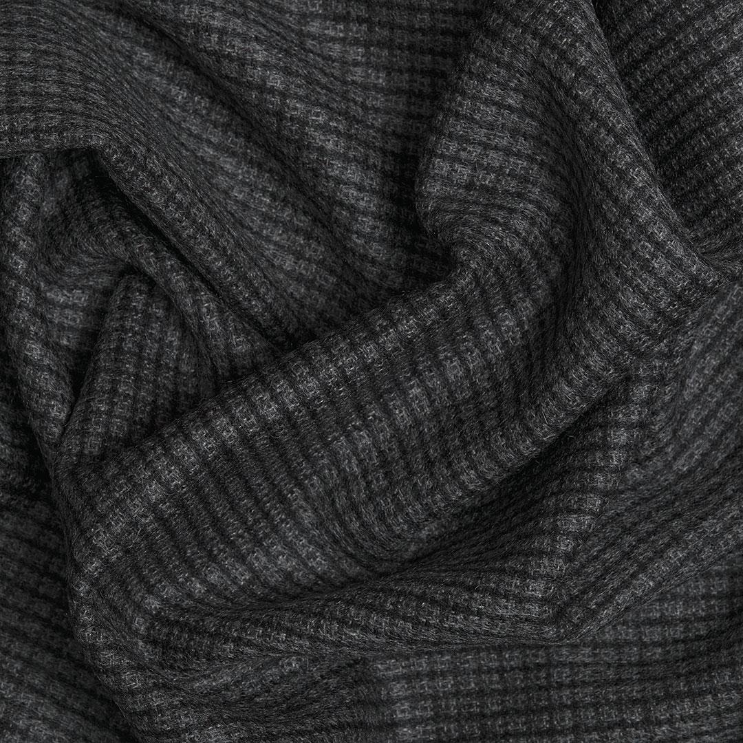 Dormeuil Saf Kaşmir Kumaş Gri Kare 05