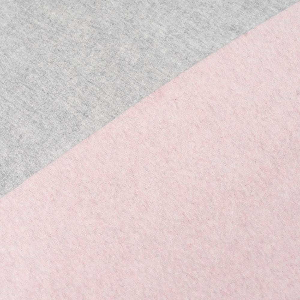 Double Face Kaşmir Mantoluk Gri / Pembe 04