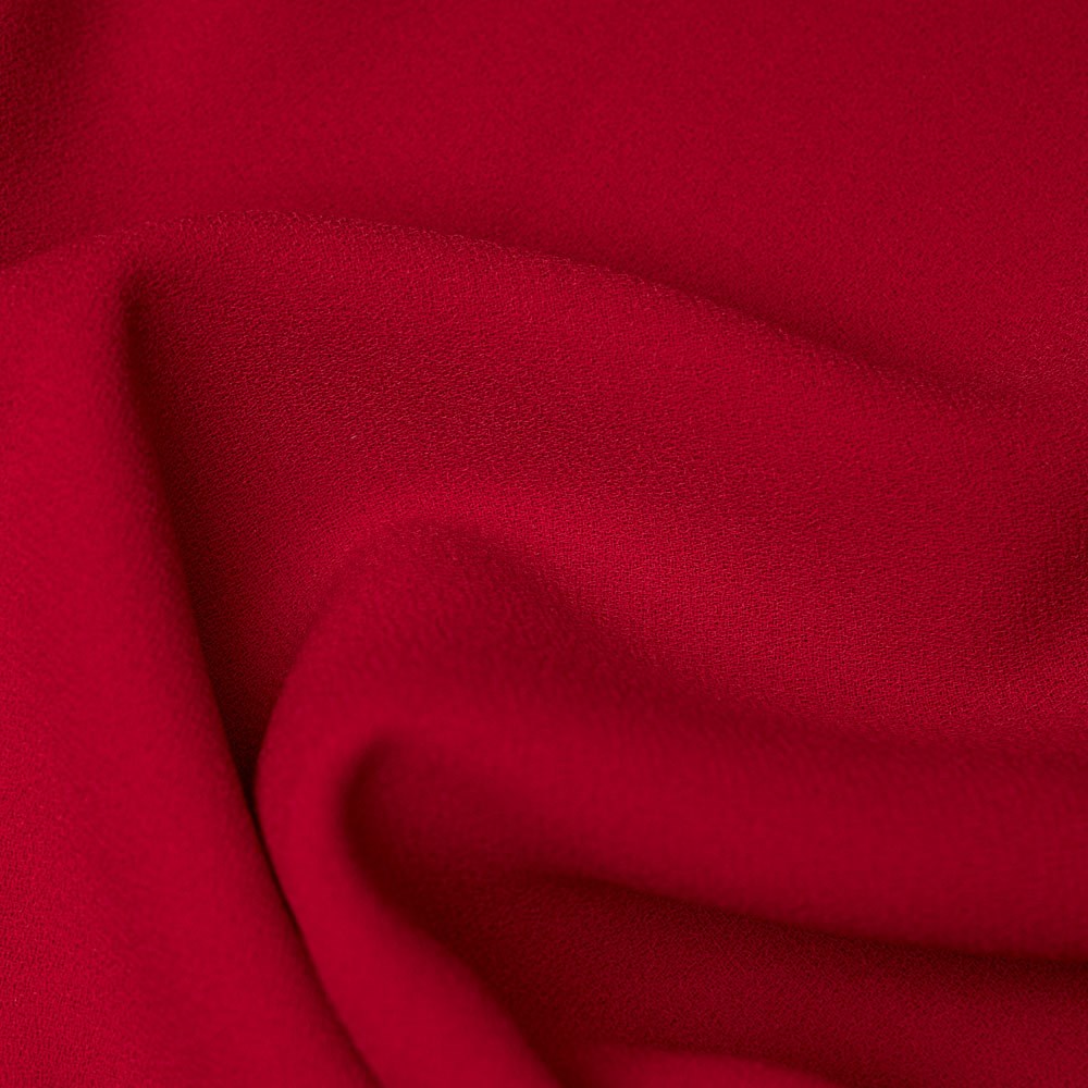 Double Krep Kumaş Kırmızı 21