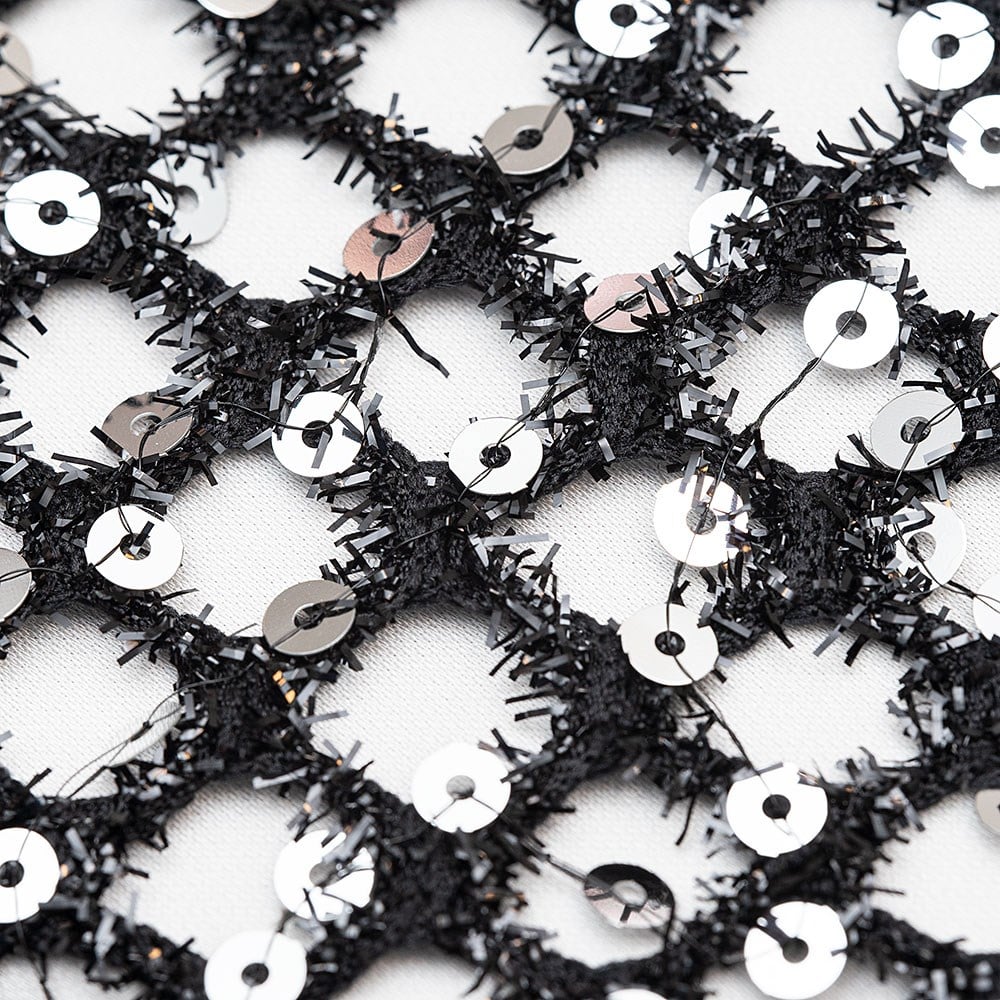 File Sakallı Payet İşleme Kumaş