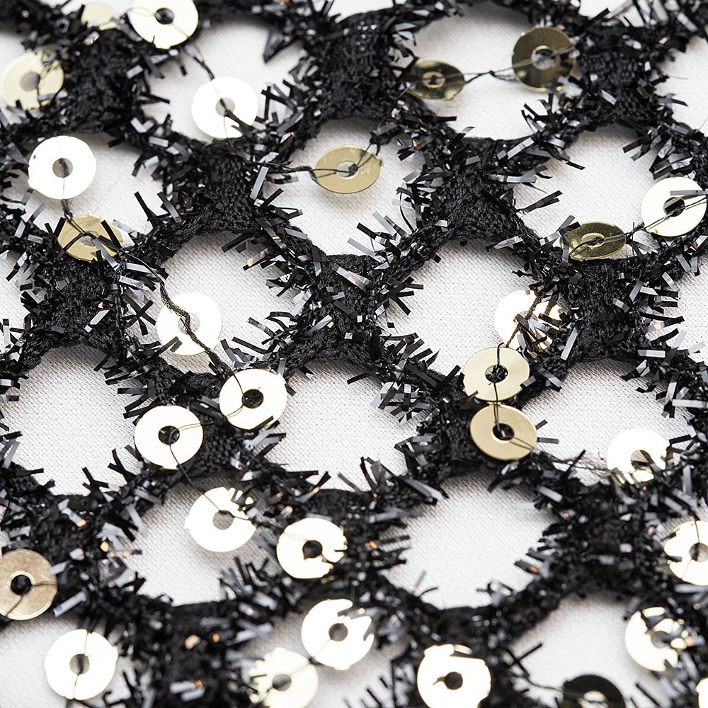 File Sakallı Payet İşleme Kumaş