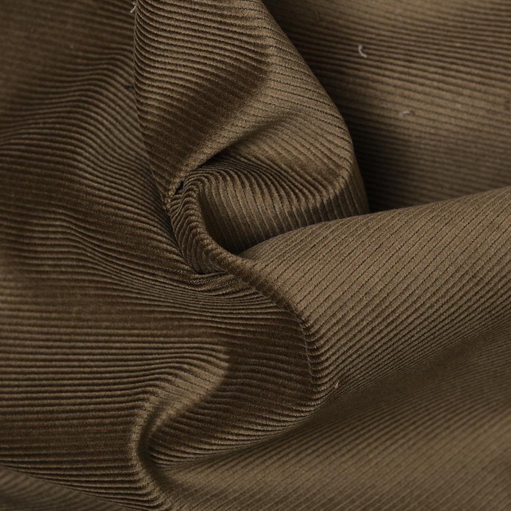 Fransız Cosserat İnce Fitil Kadife Kumaş Haki 04