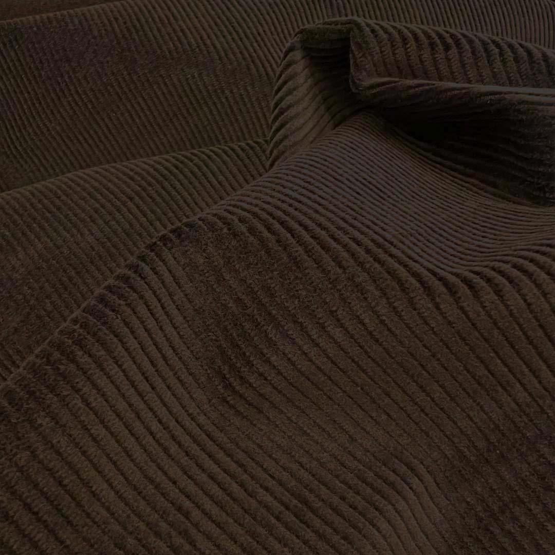 Fransız Cosserat Orta Fitil Kadife Kumaş Kahve 09