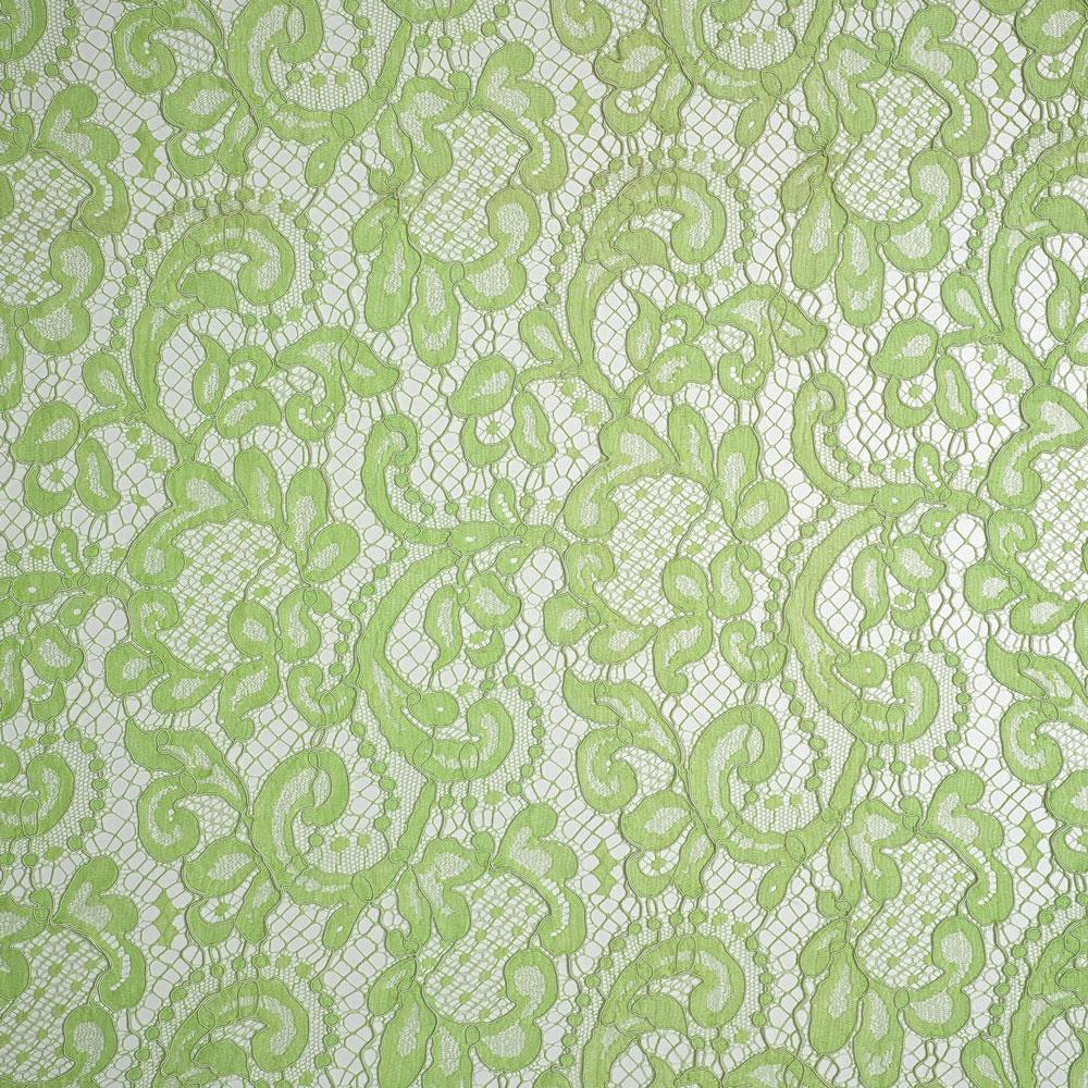 Fransız Kupon Dantel Çimen Yeşili 11