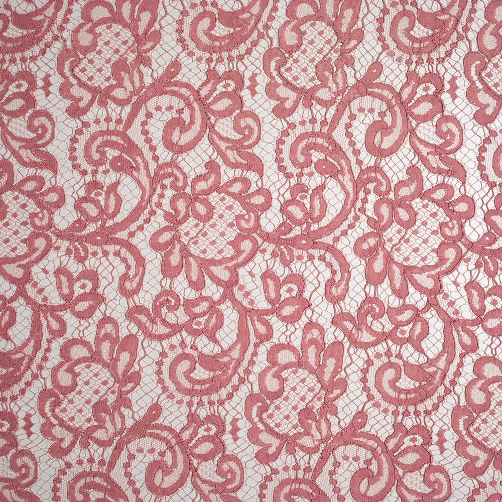 Fransız Kupon Dantel Koyu Pudra 25