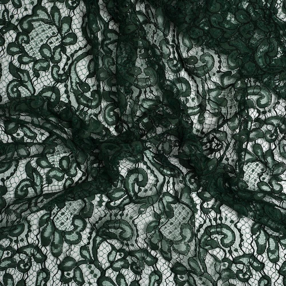 Fransız Kupon Dantel Yeşil 07