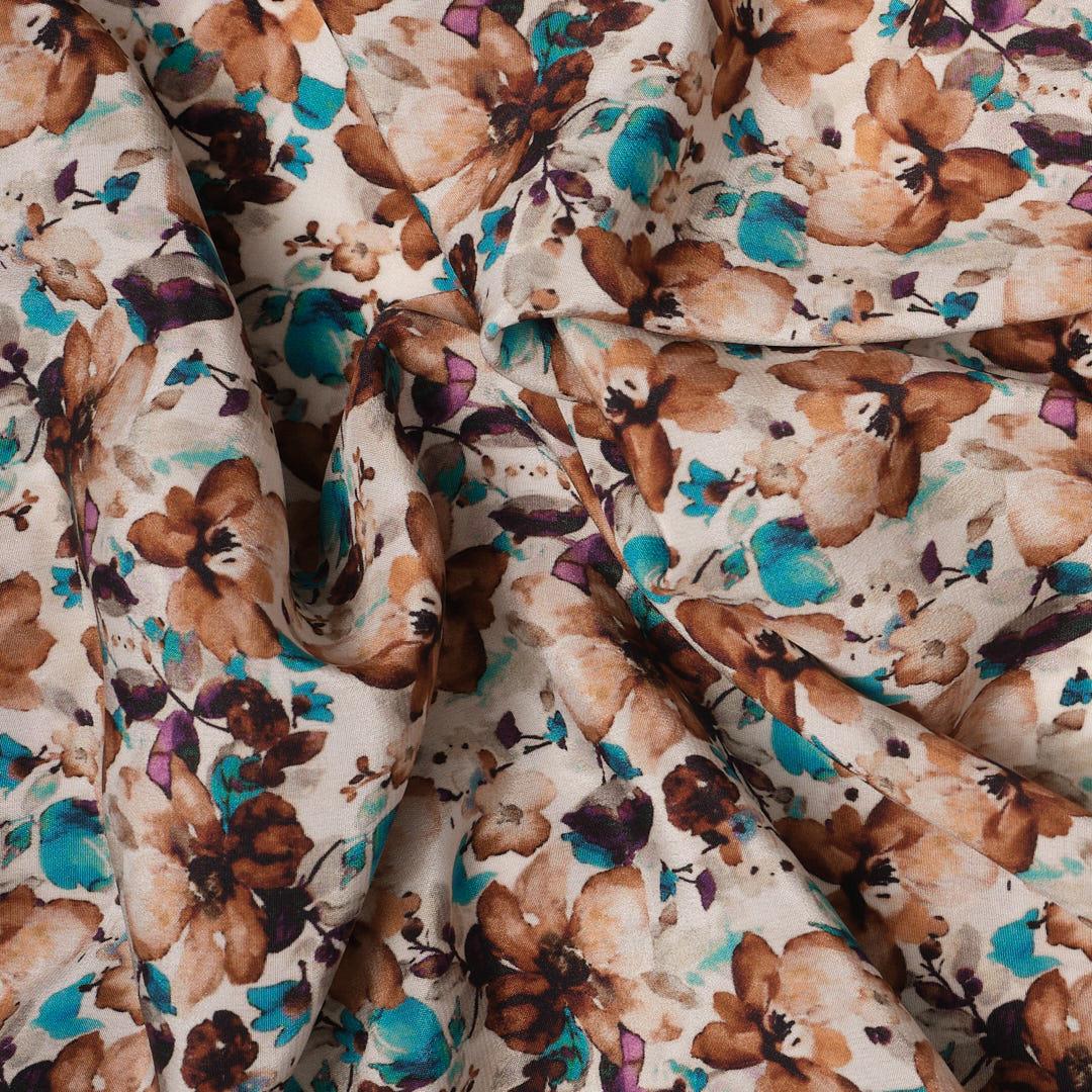 İtalyan İpek Krep De Chine Emprime 12