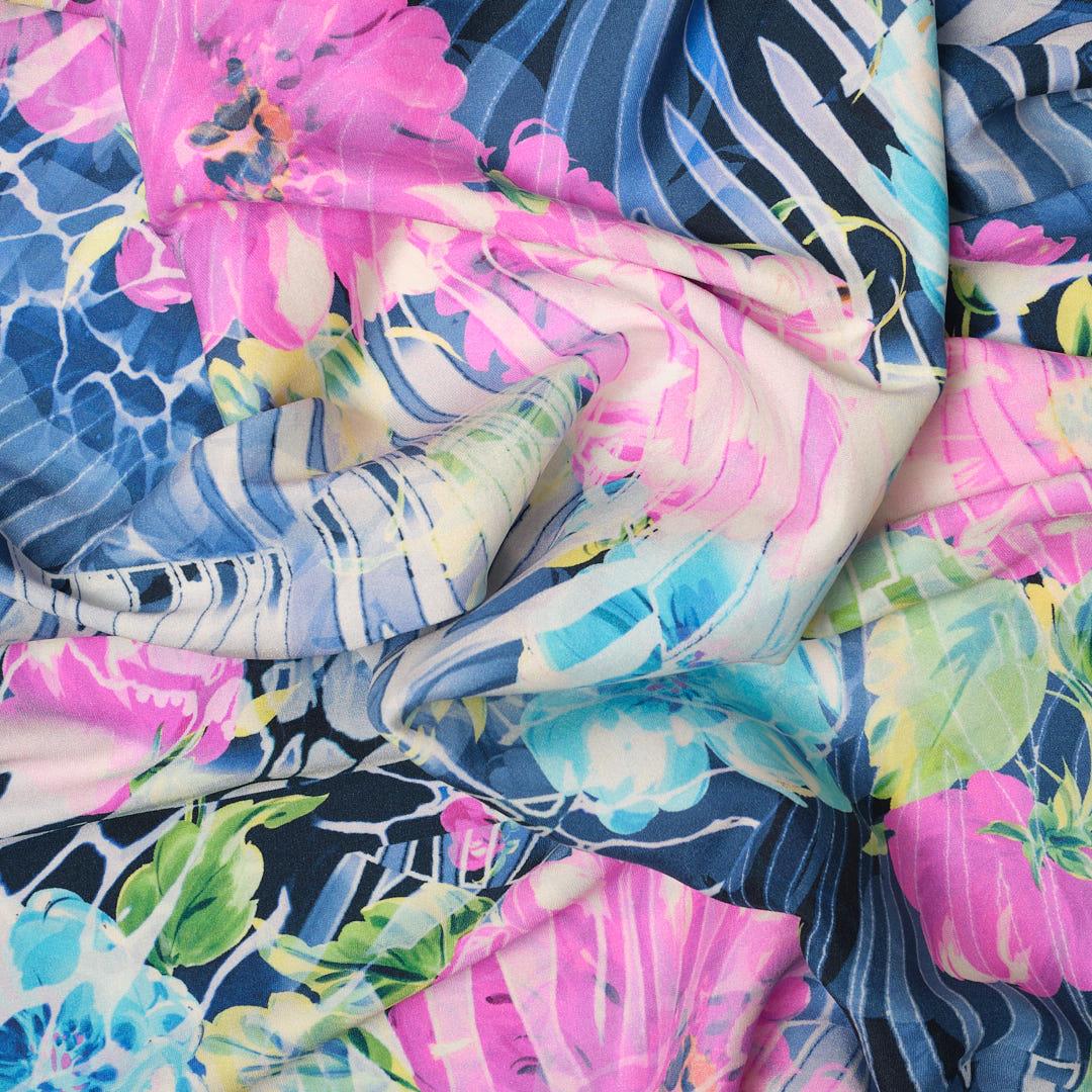 İtalyan İpek Krep De Chine Emprime 23