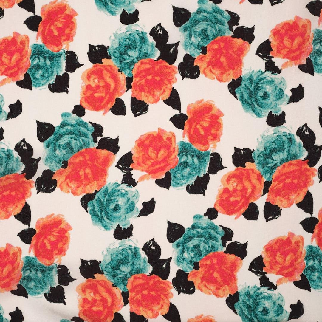 İtalyan İpek Krep De Chine Emprime 24