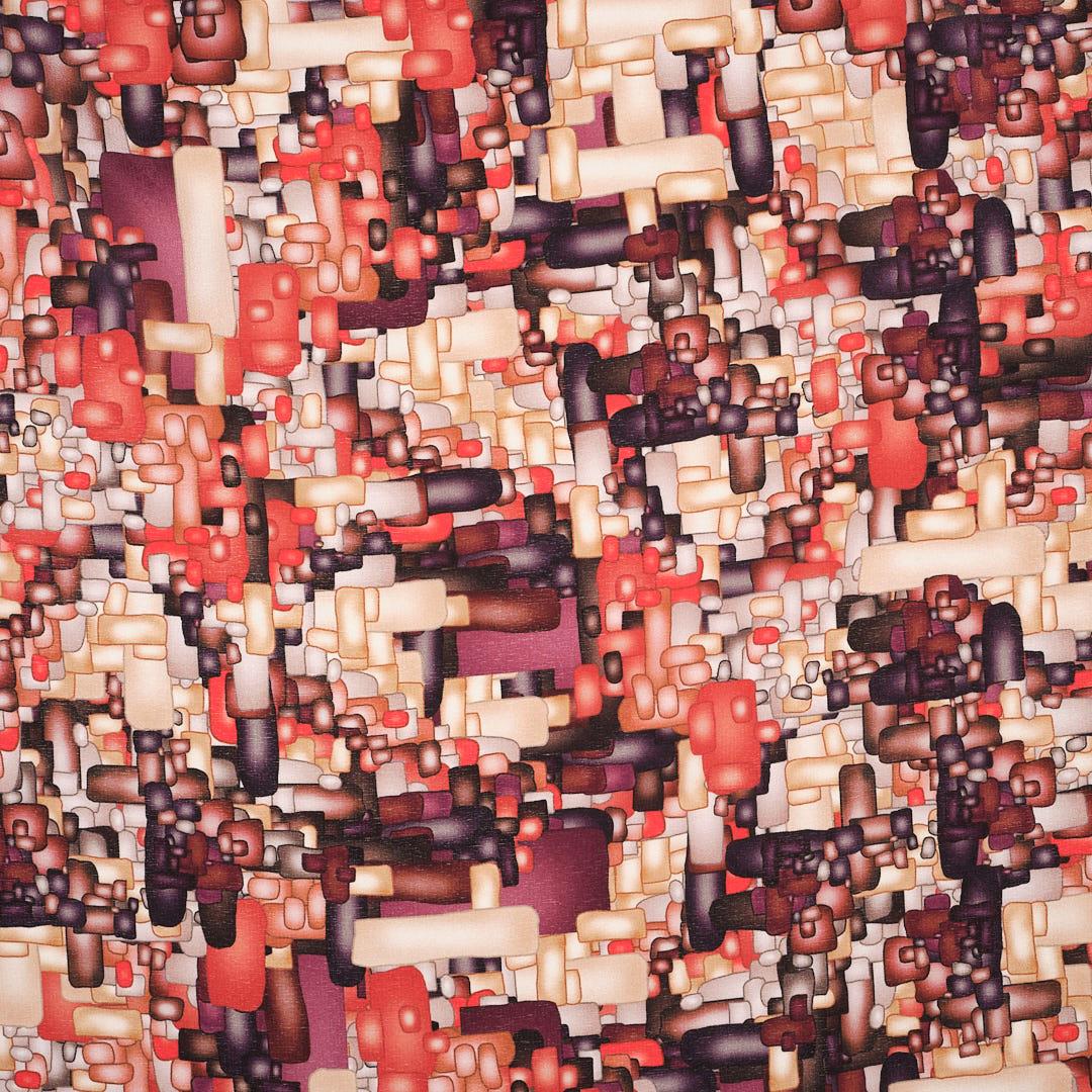 İtalyan İpek Krep De Chine Emprime 28