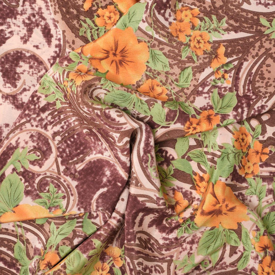 İtalyan İpek Krep De Chine Emprime 34