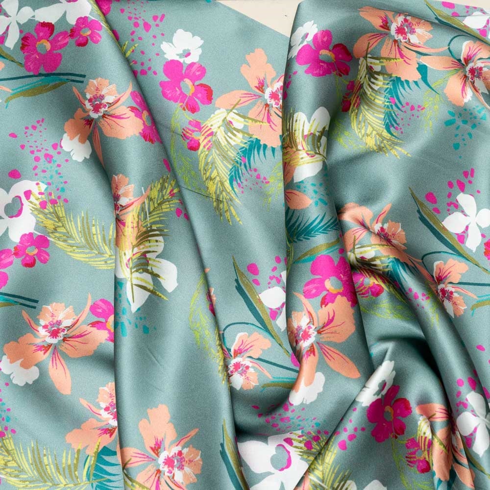 İtalyan İpek Saten Emprime 08