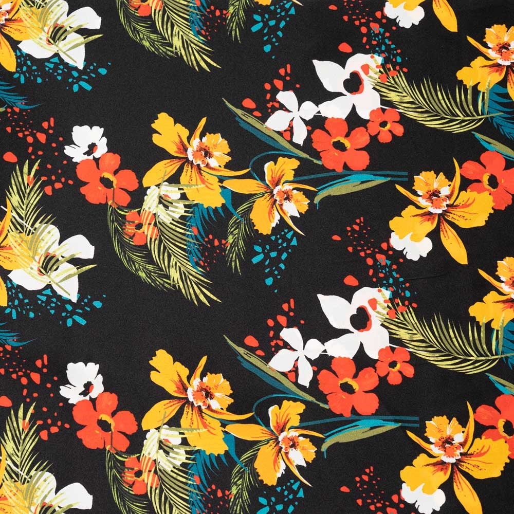 İtalyan İpek Saten Emprime 10