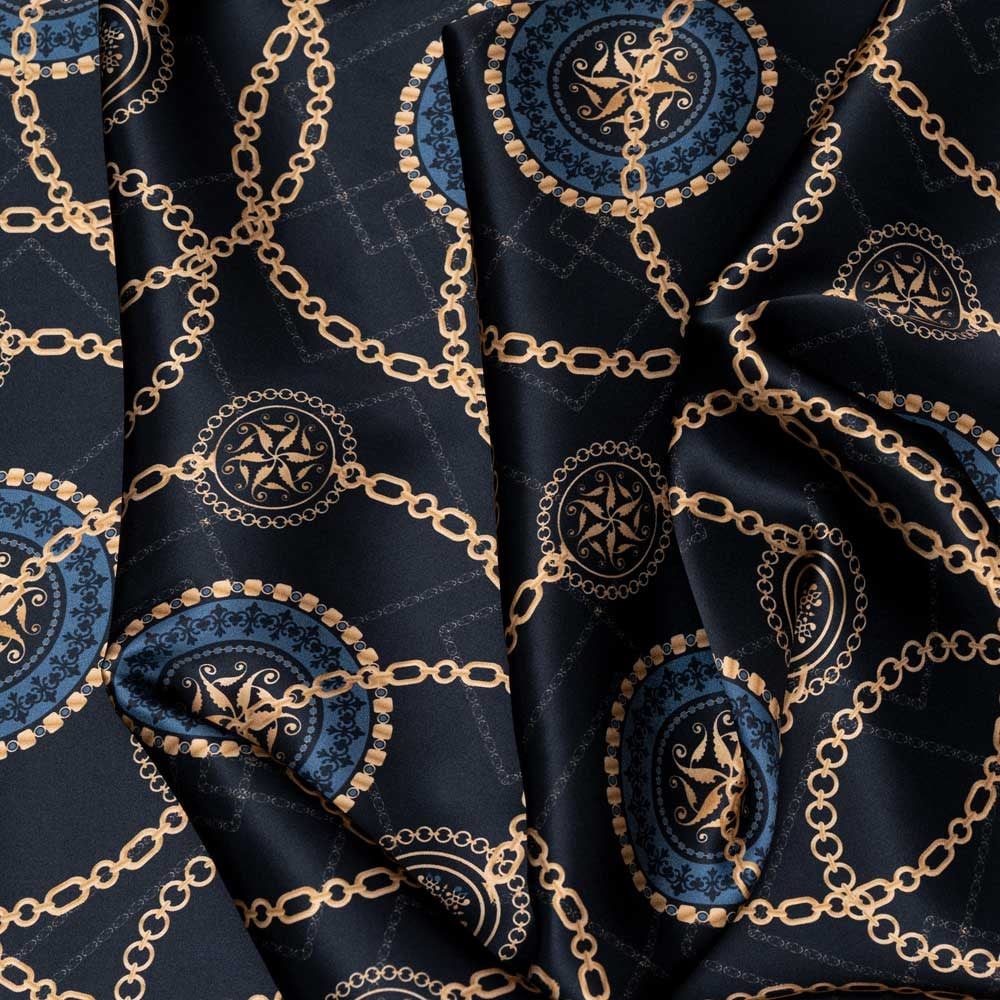 İtalyan İpek Saten Emprime 12