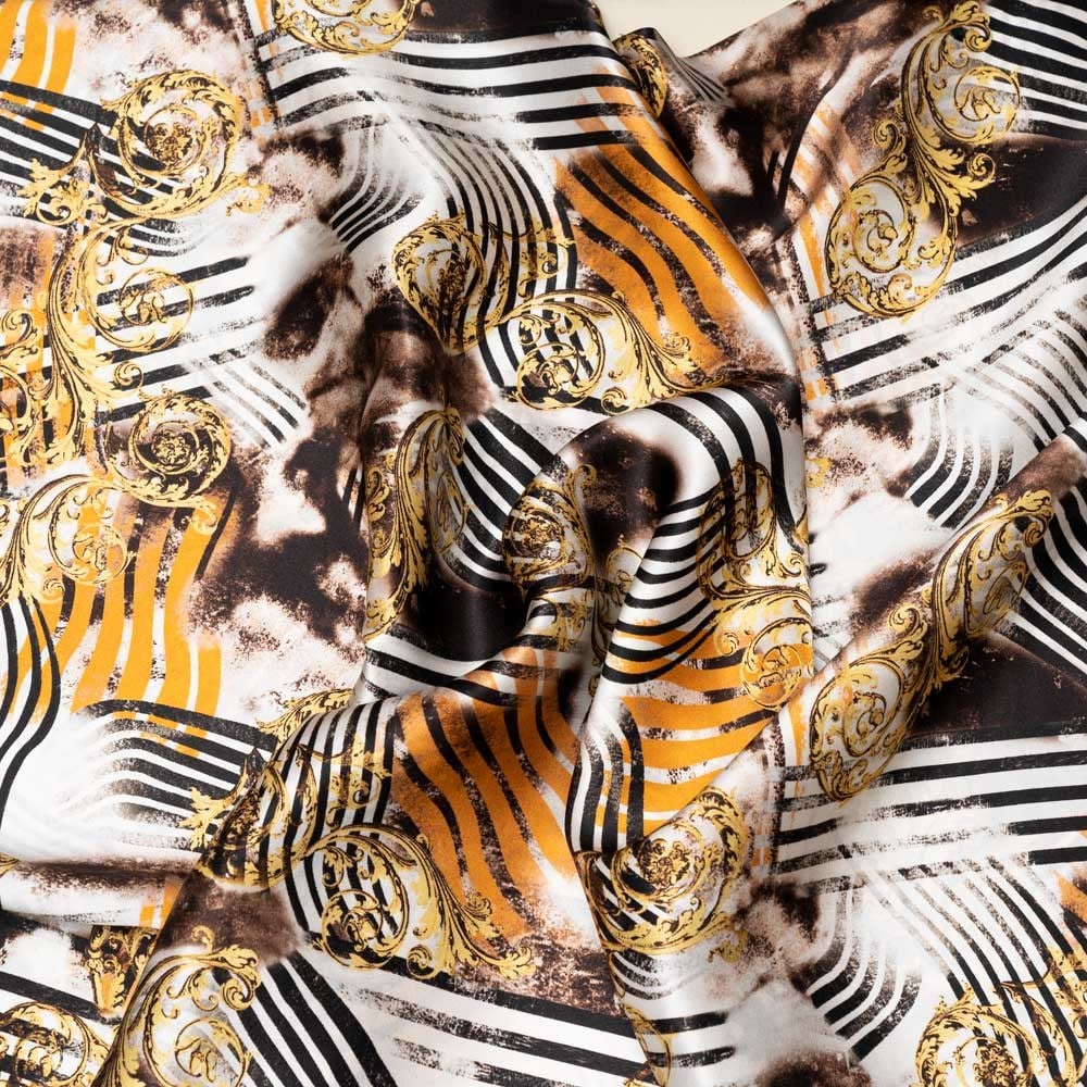 İtalyan İpek Saten Emprime 14