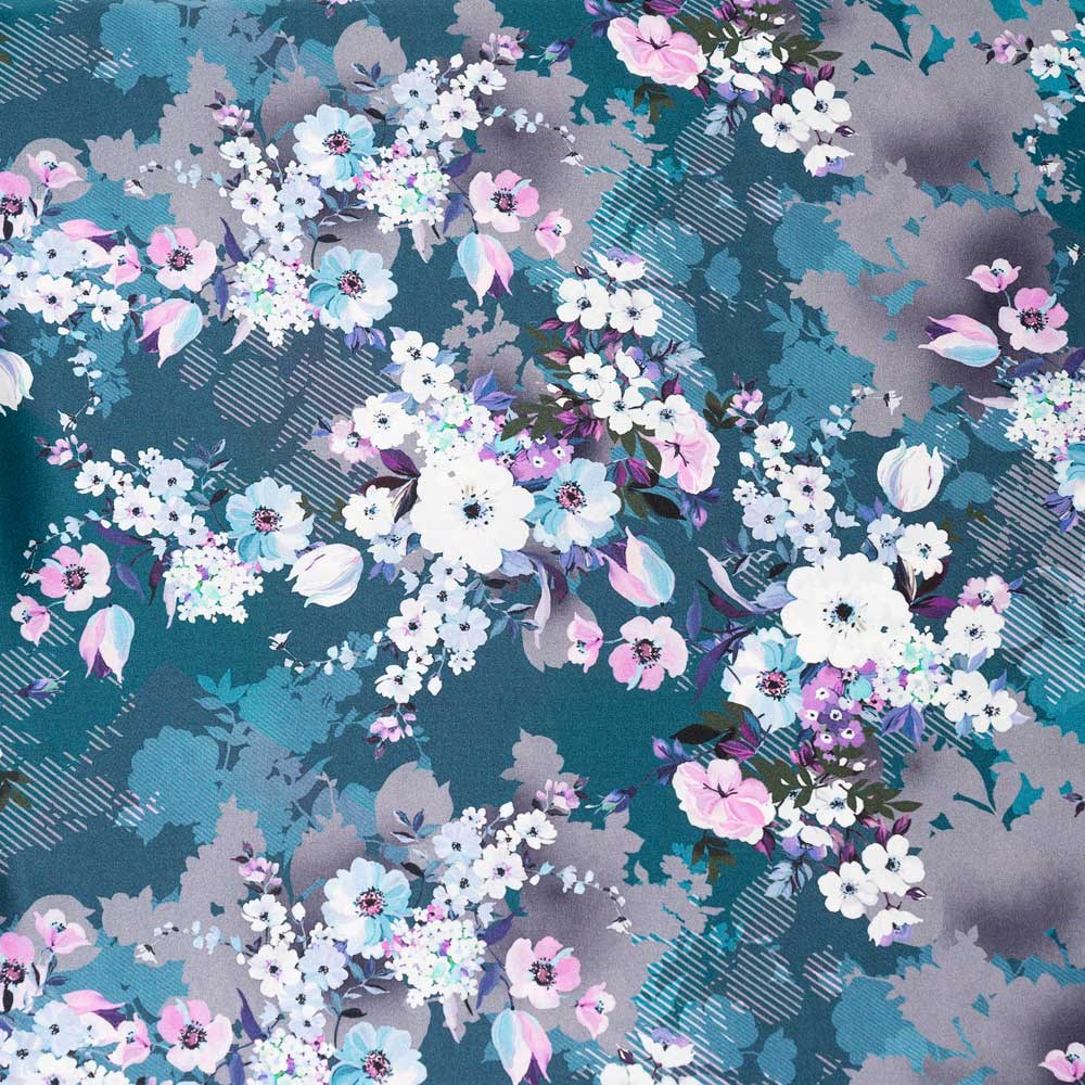 İtalyan İpek Saten Emprime 19