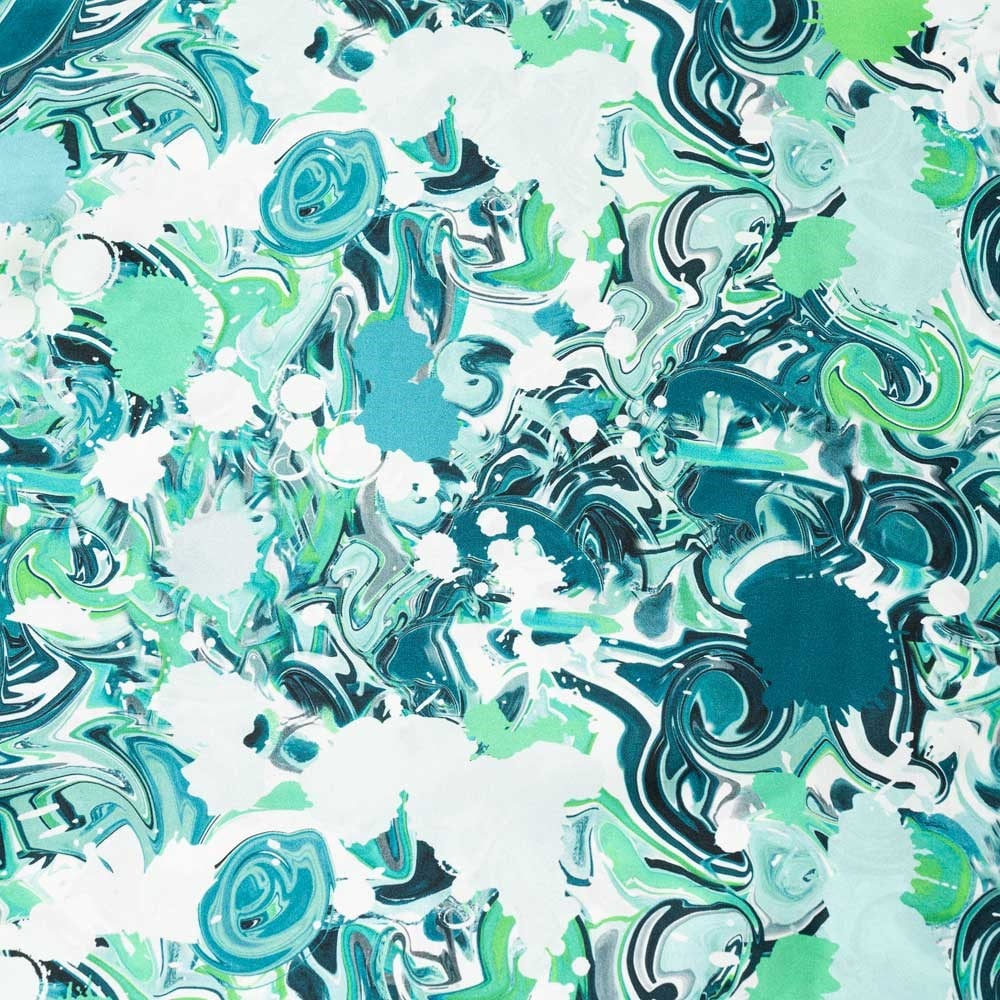 İtalyan İpek Saten Emprime 25